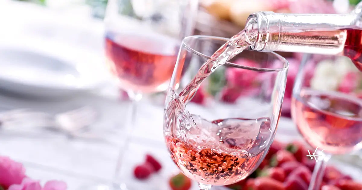 rose wine picnic