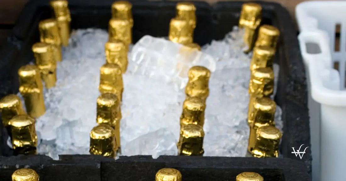 sparkling wine bottles
