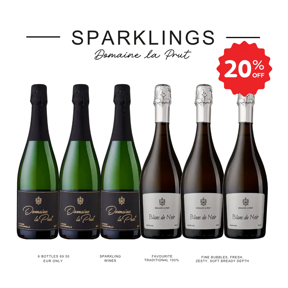 domaine prut sparkling wine brut package
