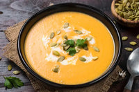 Pumpkin cream soup (Kürbiscremesuppe)